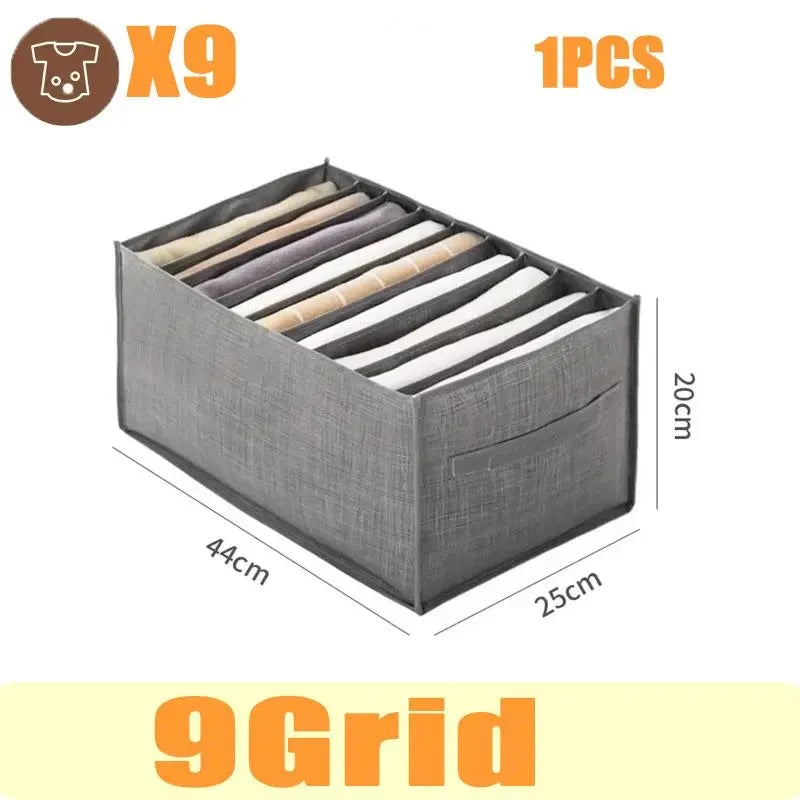Fabric Drawer Storage Basket Household Pants Storage Artifact Jeans Storage Box Wardrobe Clothe Organizer Drawer Separator Boxe