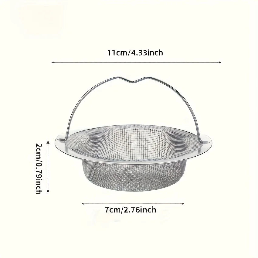 1 piece stainless steel sink filter with handle suitable stainless steel material, perfect and kitchen sink filter