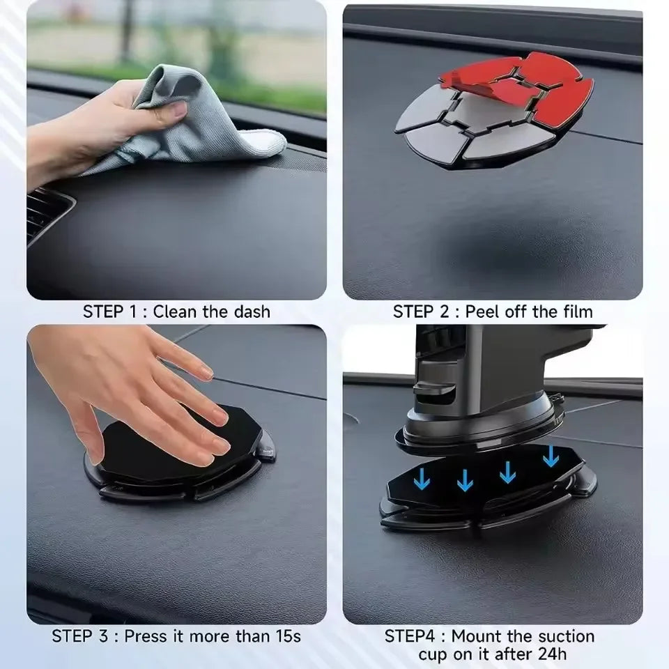 Dashboard Mounting Pad Disk for Suction Cup Car Phone Mount Adhesive Sticky Phone Holder Disc for Curve Car Dashboard Holder Pad