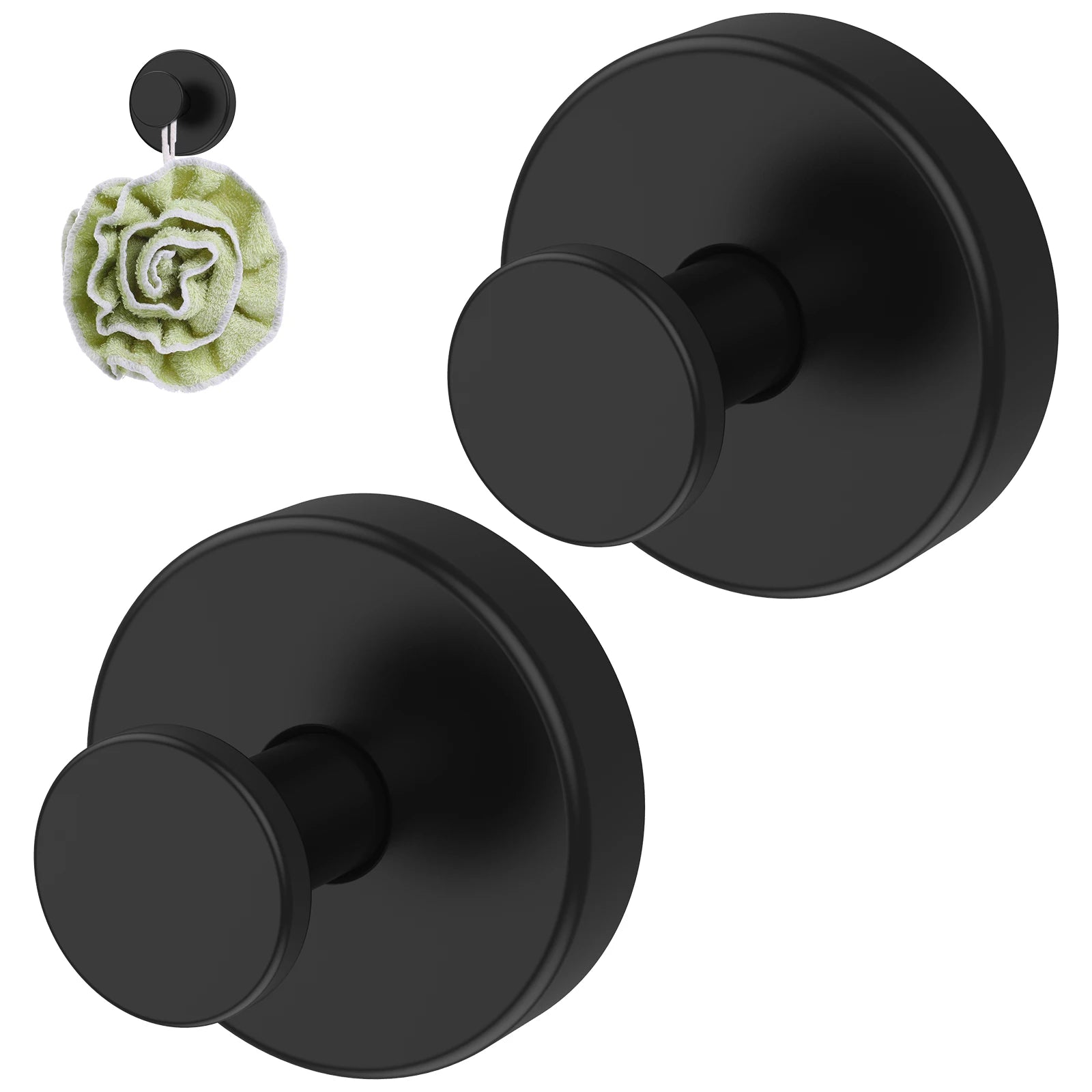 2/4PCS Heavy Duty Vacuum Suction Cup Hooks No Drilling Super Suction Cup HangerRobe Coat Wreath Hook for Shower Kitchen Bathroom
