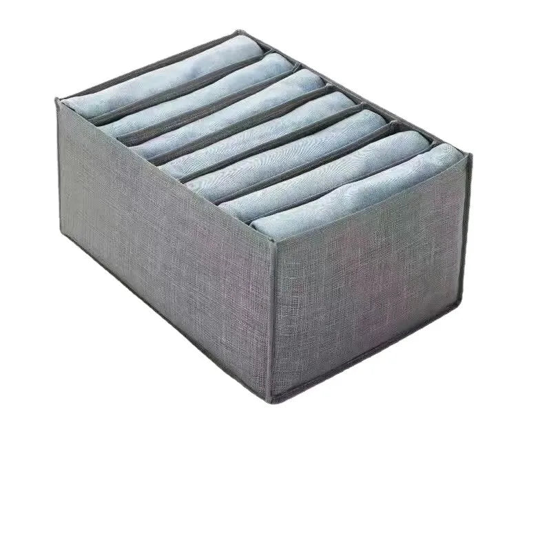 Fabric Drawer Storage Basket Household Pants Storage Artifact Jeans Storage Box Wardrobe Clothe Organizer Drawer Separator Boxe