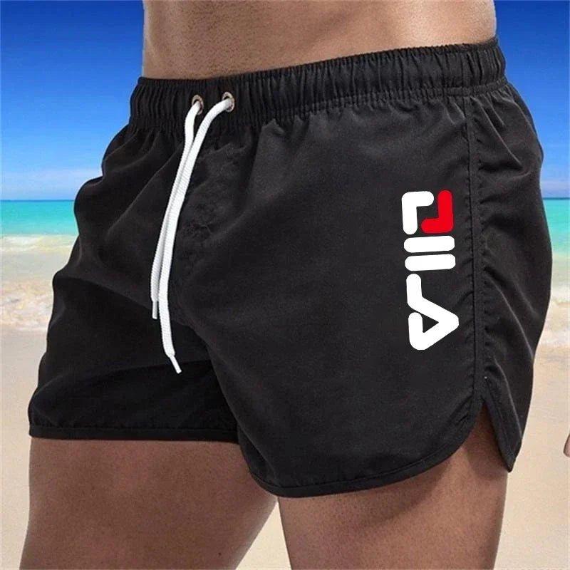 New Summer Men's Swimwear Breathable Board Shorts Male Surfing Swimsuit Fitness Training Shorts Casual Printed Beach Short Pants