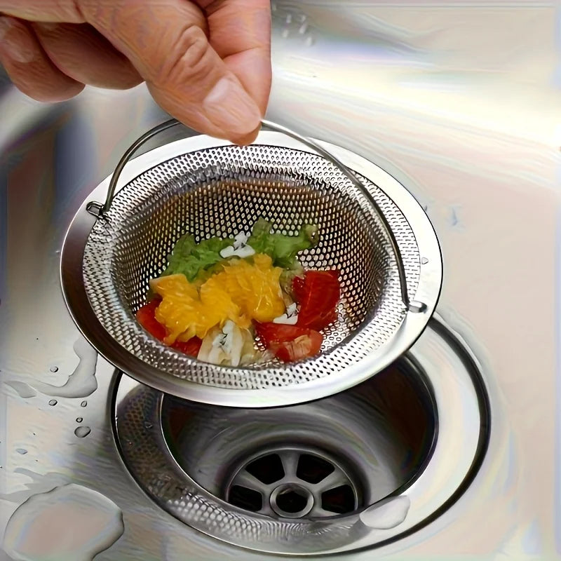 1 piece stainless steel sink filter with handle suitable stainless steel material, perfect and kitchen sink filter