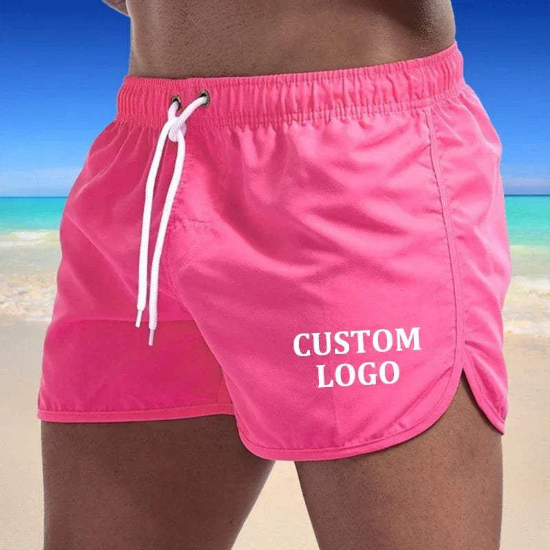 Customized Logo Men's Beach Swimsuit, Boxer, Beach Shorts, Surfing Swimsuit, Mayo, Sungas