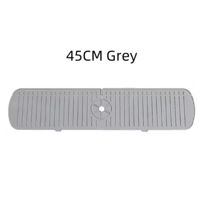 1pcs Silicone Faucet Water Catcher Mat Sink Splash Guard Anti Slip Spill Proof Drying Pad Kitchen Gadgets Home Sink Accessories