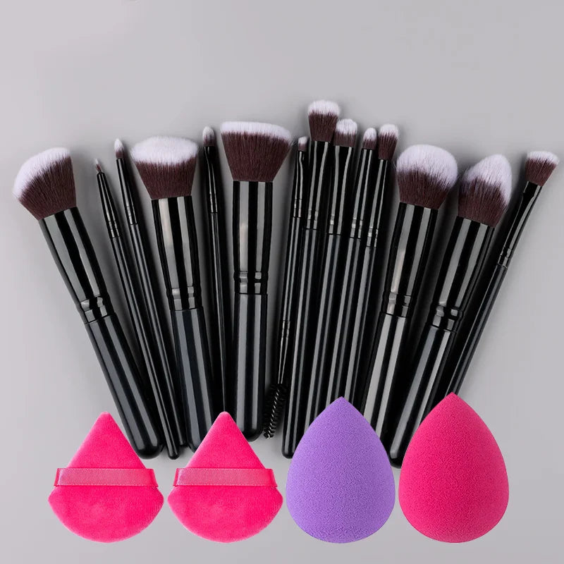 Professional Makeup Brushes Set 14-16Pcs Set Premium Syntheti Foundation Blending Face Powder Blush Eye Shadows Makeup Brush Kit